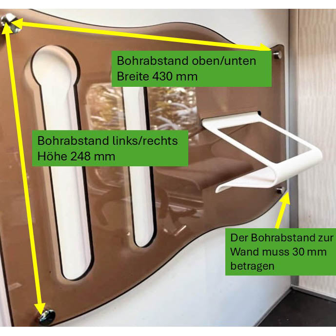 Étagère pour camping-car au lieu de porte-capsule pour Bürstner