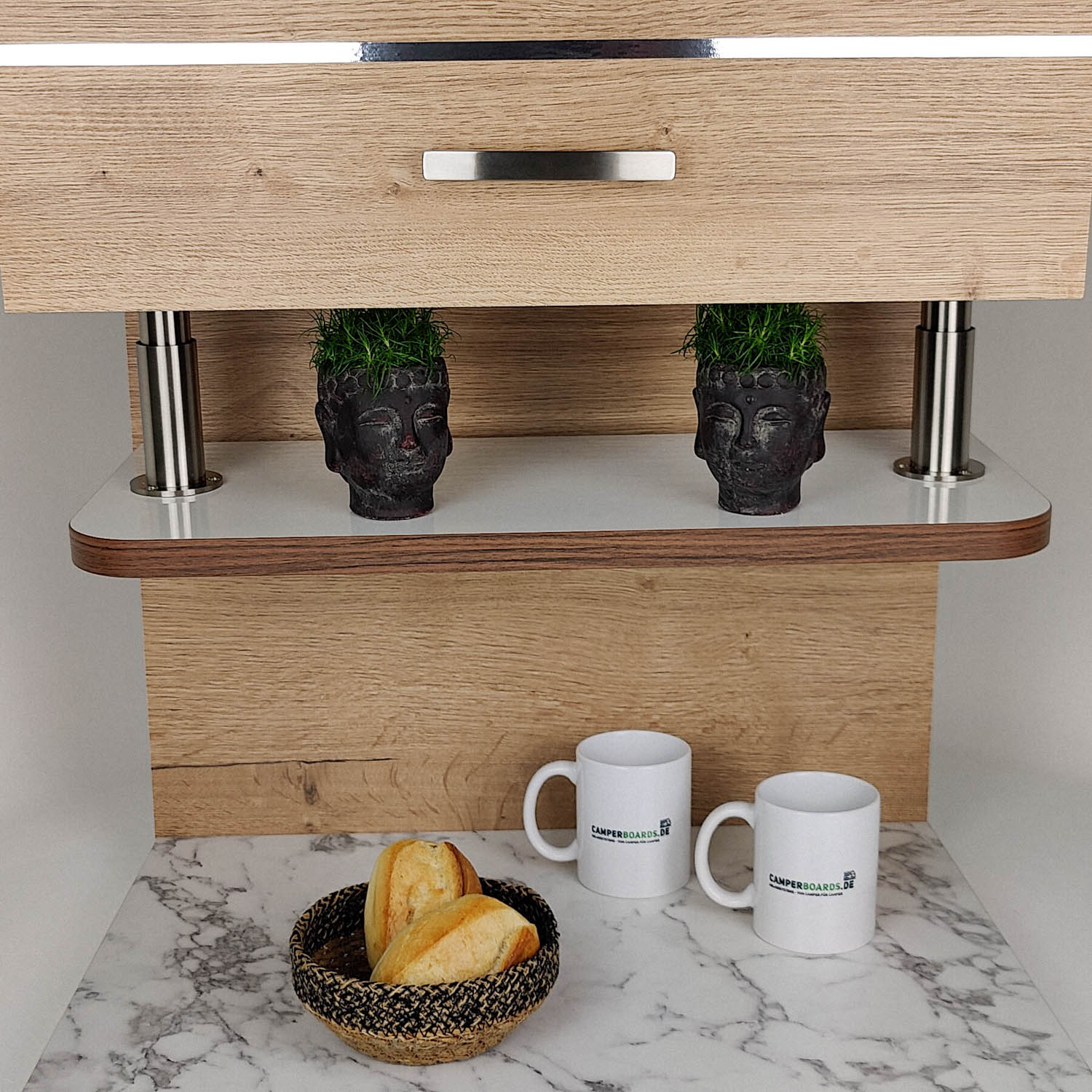 #couleur_blanc brillant avec chant Madison Walnut