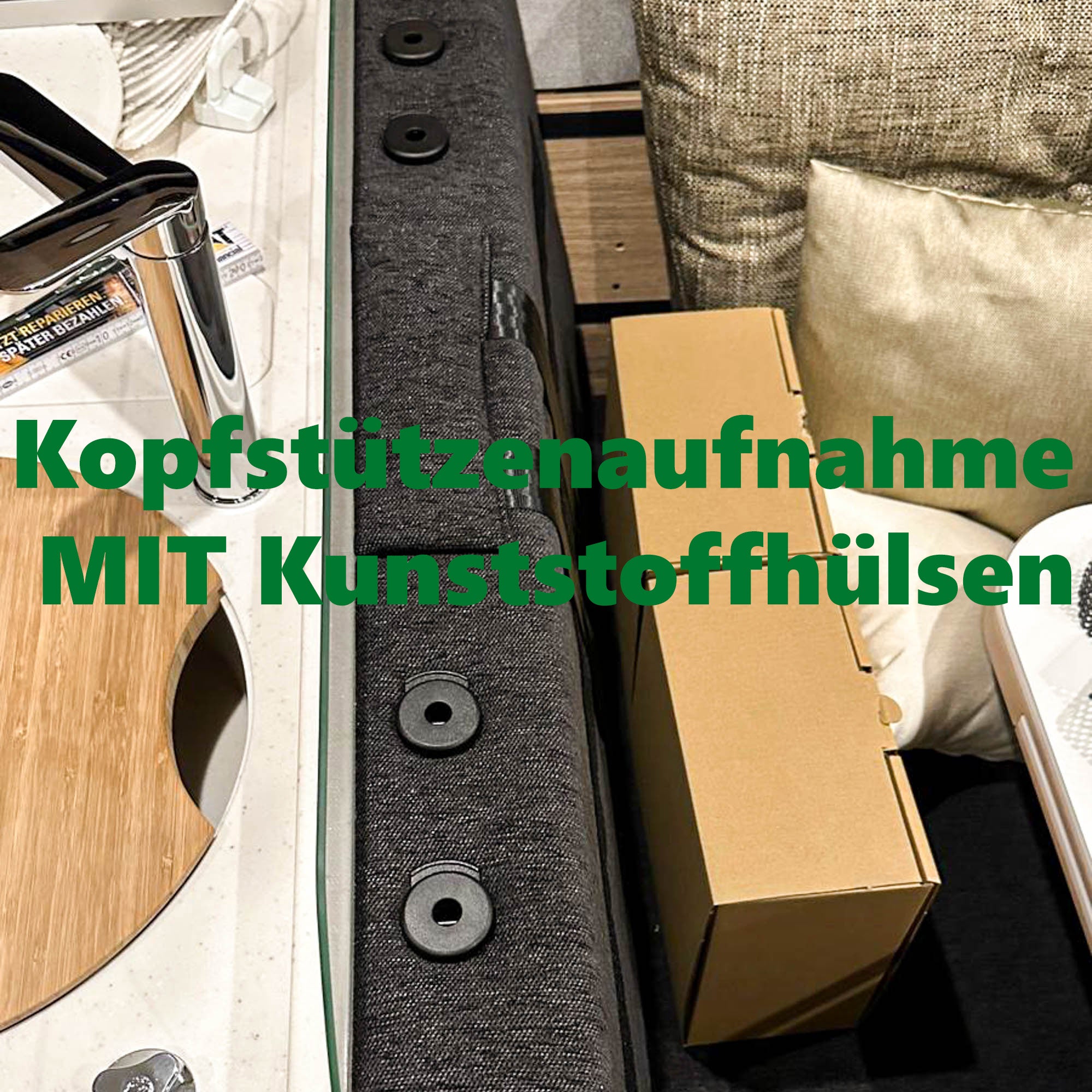 Planche pour logement avec douilles