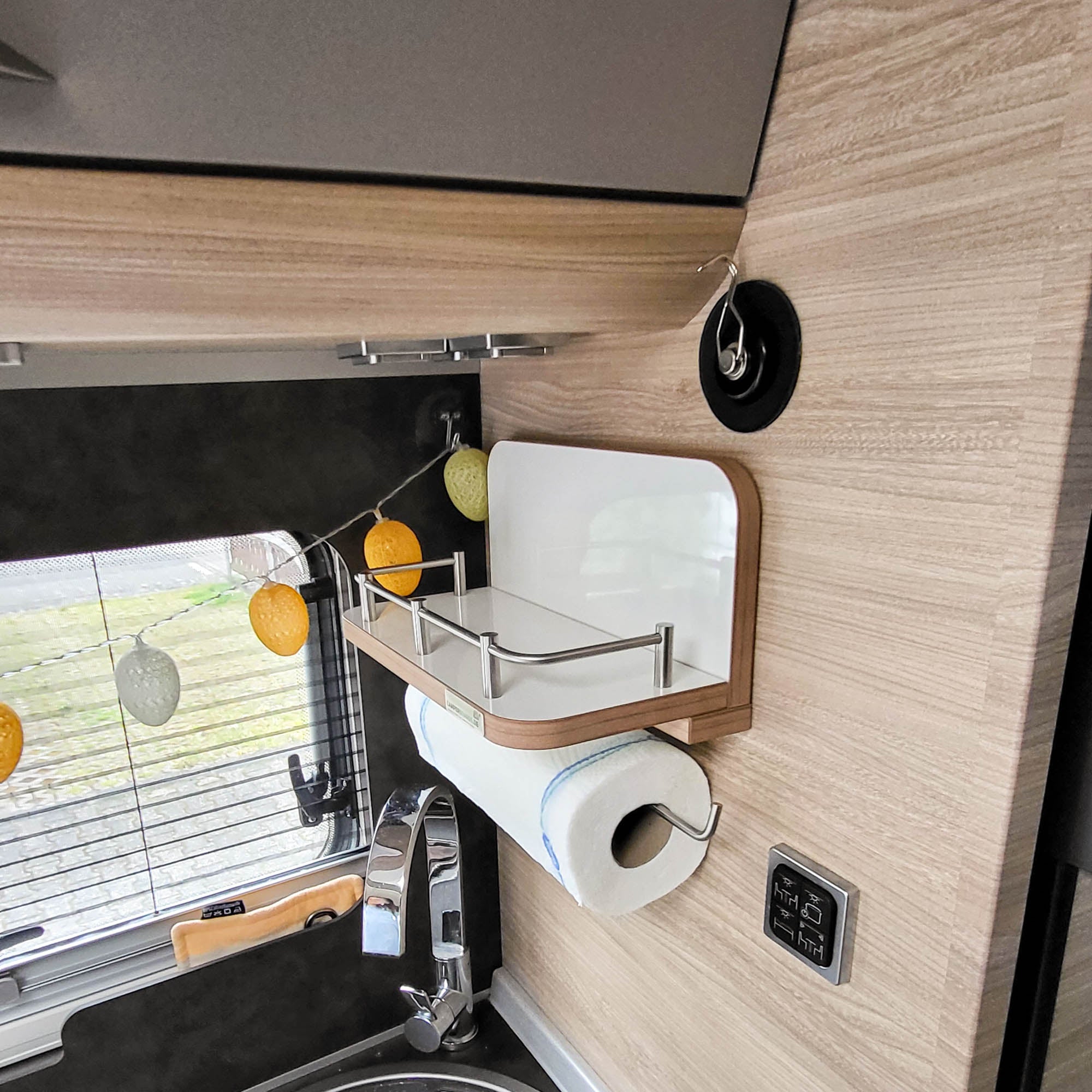 Fourgon Étagère avec porte-rouleau de cuisine