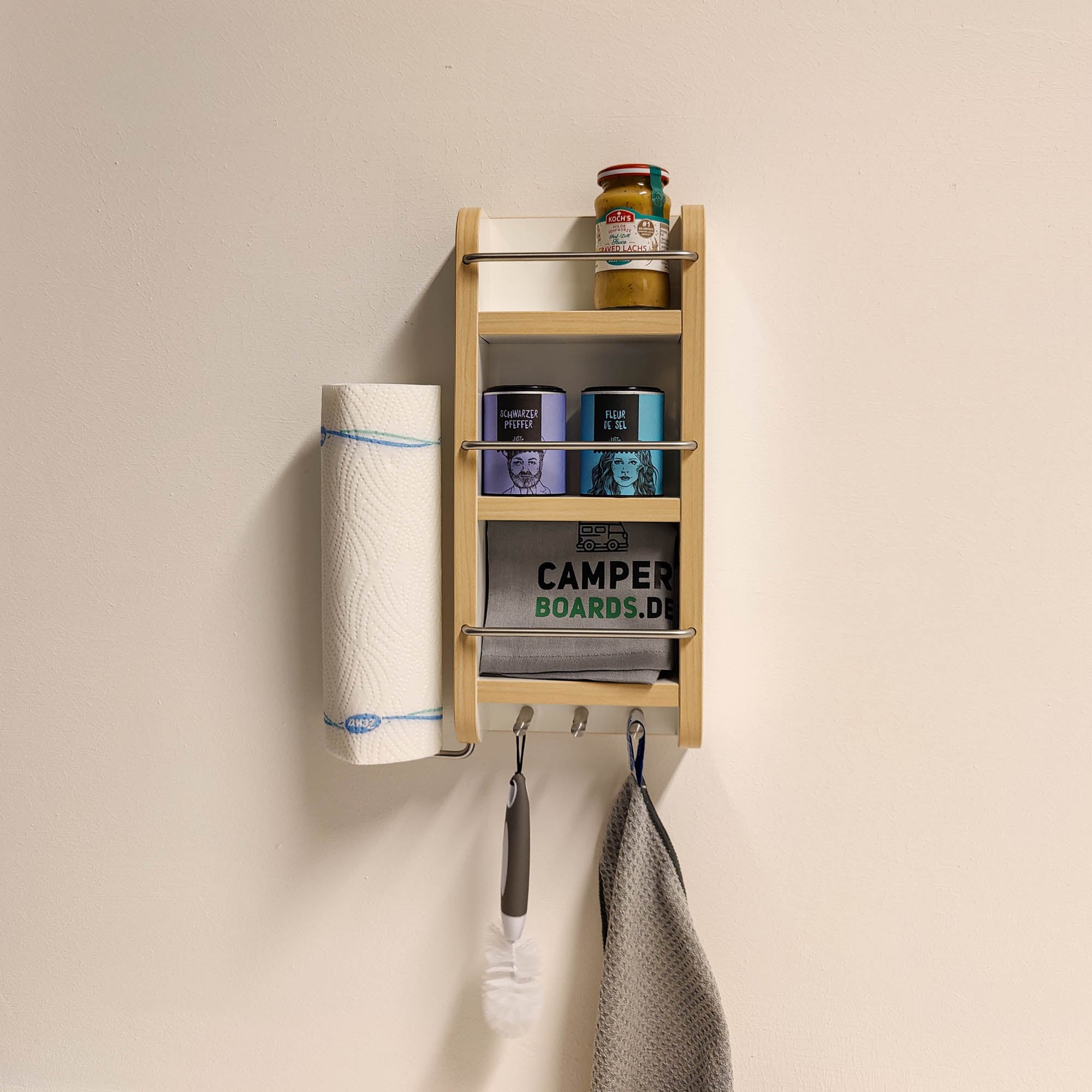 #couleur_blanc brillant avec chant en érable clair