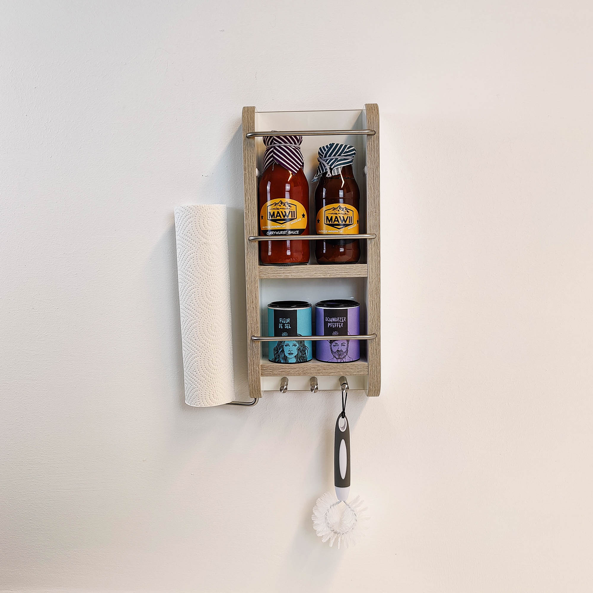 #couleur_blanc brillant avec chant en chêne platine