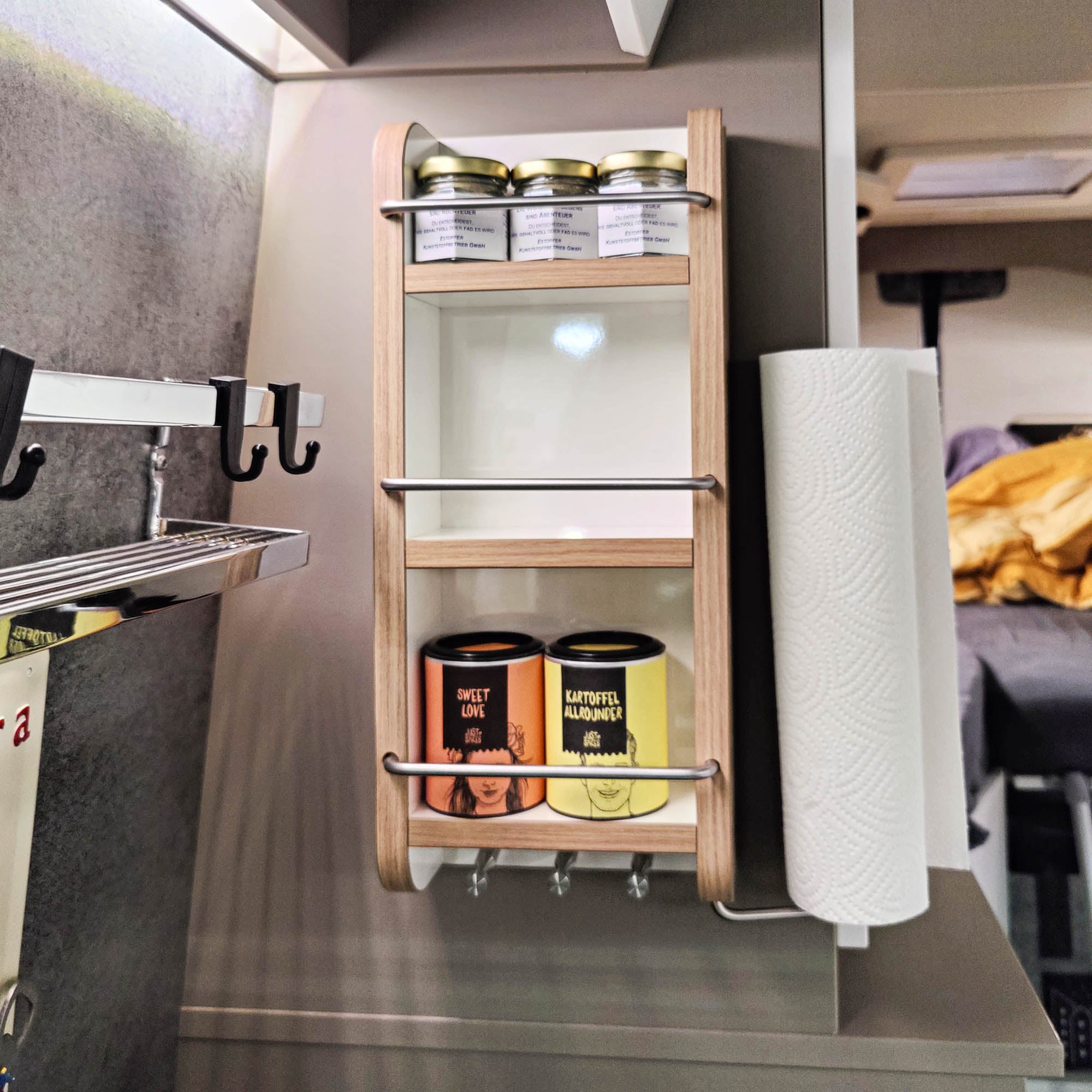 Étagère murale universelle pour camping-car avec 3M Dual Lock