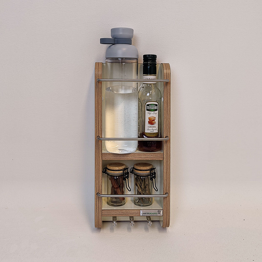 #couleur_Magnolia brillant avec chant en orme Salisbury