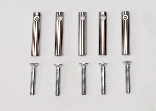 3355-Set d'anneaux Pour le montage ultérieur Aspect inox ( 840 Mm )