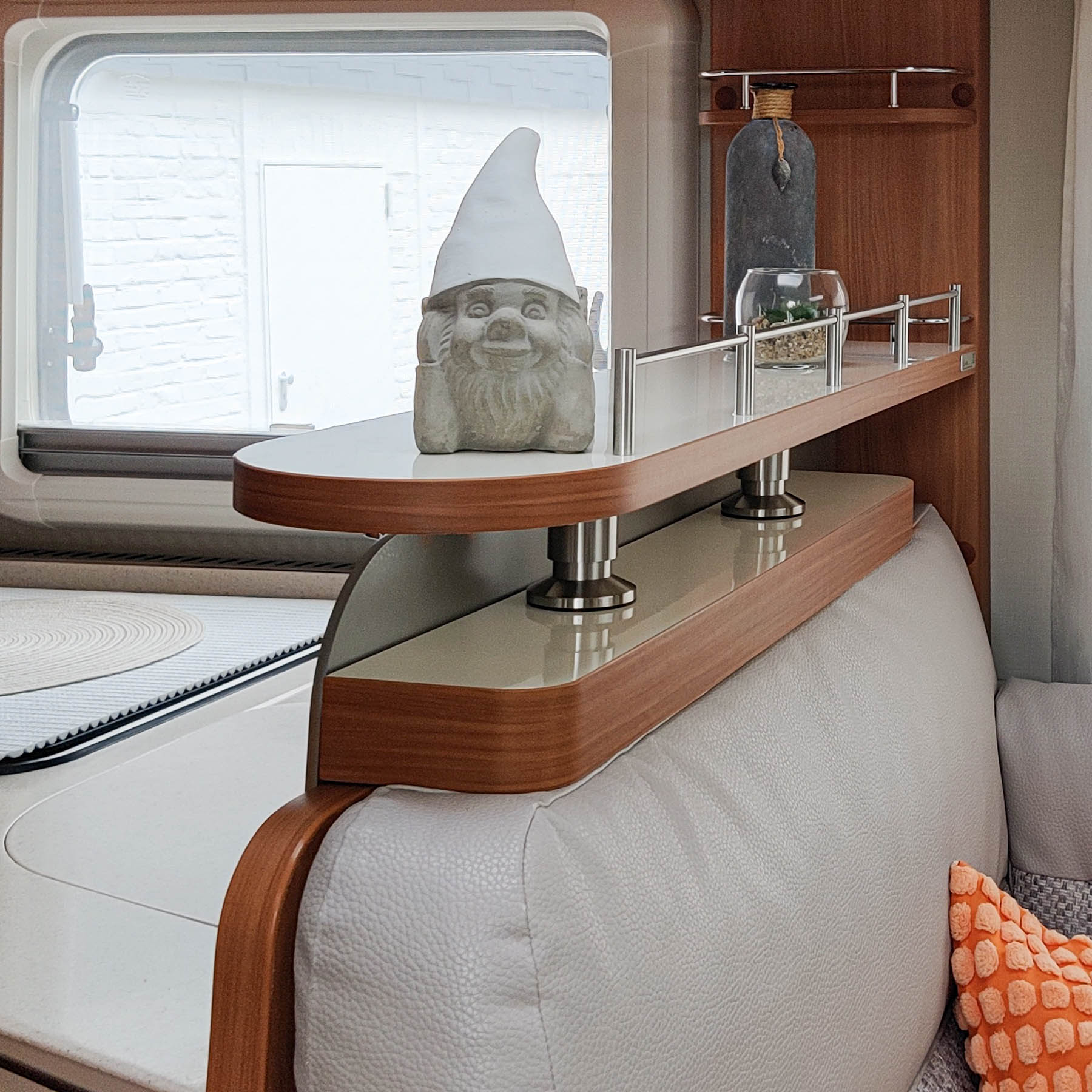 Tablette de rangement en 2 parties pour les modèles Hymer SL et GL