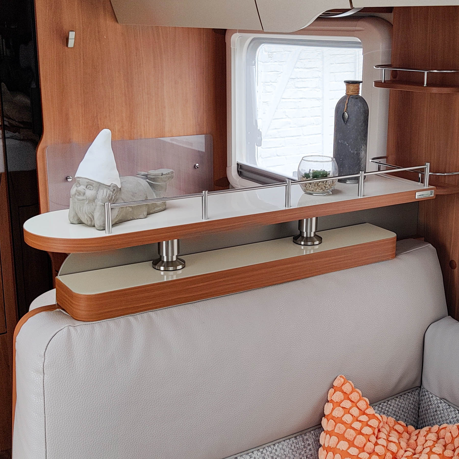 Tablette de rangement en 2 parties pour les modèles Hymer SL et GL