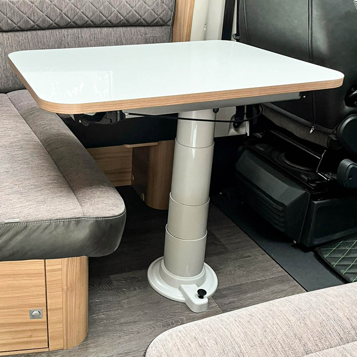 Piètement de table Nuova Mapa avec colonne réglable en hauteur pour plateaux de table classiques