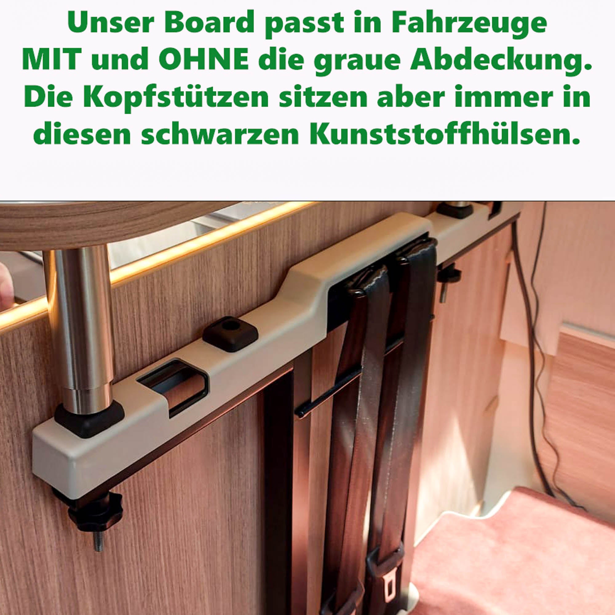 Info zur Sitzstruktur Dethleffs für Ablageboard